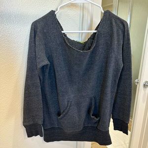Off the shoulder sweatshirt